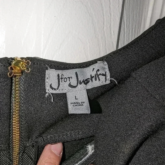 J. For Justify little black dress. Size L - Picture 3 of 3